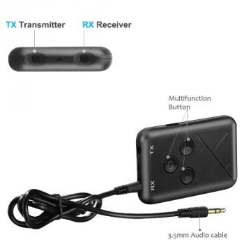 Bluetooth аудио адаптер (ресивер + трансмиттер) 2 в 1