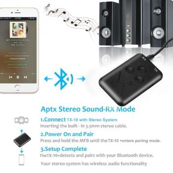 Bluetooth аудио адаптер (ресивер + трансмиттер) 2 в 1