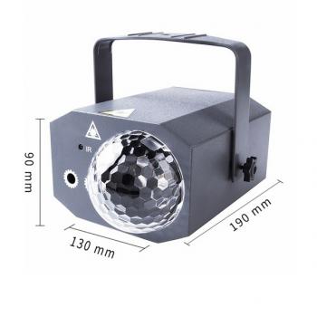 Светомузыкальный лазерный проектор 16 в 1 Cветомузыка для вечеринок