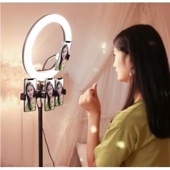Кольцевая лампа для макияжа, селфи лампа, лампа для блогера 30/33/36/45/52см