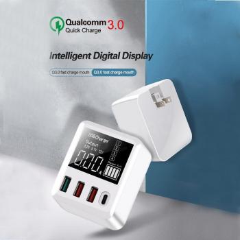 Сетевое зарядное устройство 40 Вт Quich Charge 3.0  3USB + USB Type-C