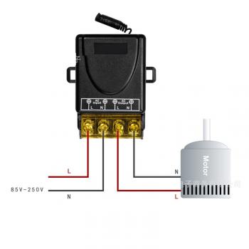 Радио реле под проводку 220В с пультом 433 МГц на 500 метров