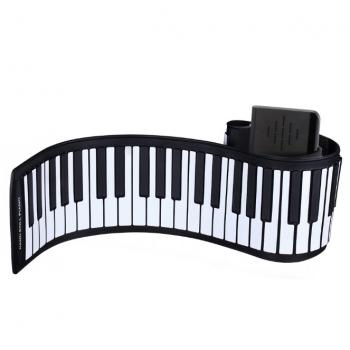 Раскладное гибкое пианино на 61/88 клавиш со встроенной колонкой
