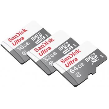 Карта памяти Micro SD SanDisk Ultra 128 Gb (10 Class)