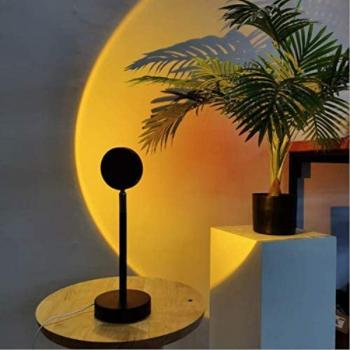 Напольная лампа закат солнца - Проекционный светильник торшер