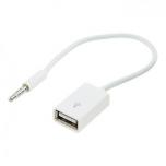 Кабель AUX на USB для подключения флешки к автомагнитоле