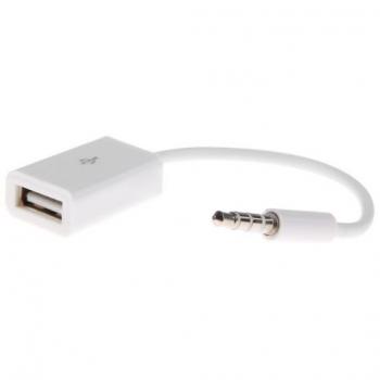 Кабель AUX на USB для подключения флешки к автомагнитоле