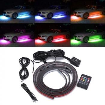 Подсветка днища автомобиля RGB, 16 цветов, 90-120см 