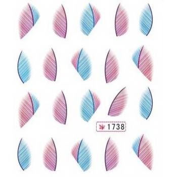 Слайдер-дизайн (водные наклейки на ногти - Перья)