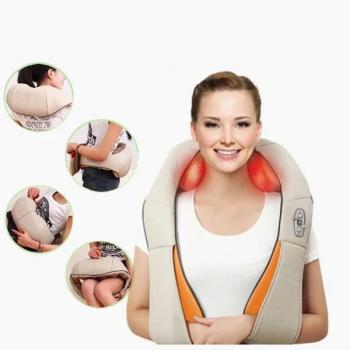 Вибрационно ударный массажер для шеи, плеч и тела Cervical Massage Shawls
