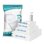 Вакуумный пакет для хранения вещей и одежды 10 шт + насос