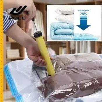 Вакуумный пакет для хранения вещей и одежды 10 шт + насос