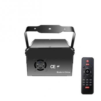 Светомузыкальный проектор с лазером, диско-шаром и RGB, УФ светом