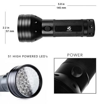 Ультрафиолетовый фонарь 51 LED