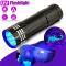Ультрафиолетовый фонарь 9 LED