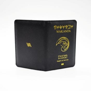 Обложка чехол на паспорт с символикой Ваканды (Wakanda) 