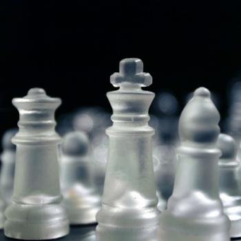 Стеклянные шахматы 25х25см