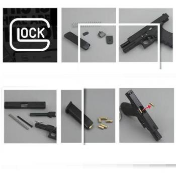 Сборная модель пистолета Glock 17 масштаб 1:3