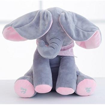 Плюшевый озвученный слоник для детей Peek a Boo 