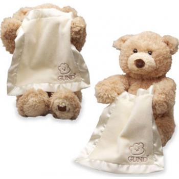 Плюшевый озвученный мишка для малыша Gund Peek a Boo Bear