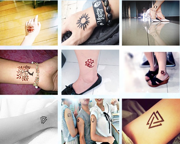Трафареты для хны. Трафареты для татуировок хной.